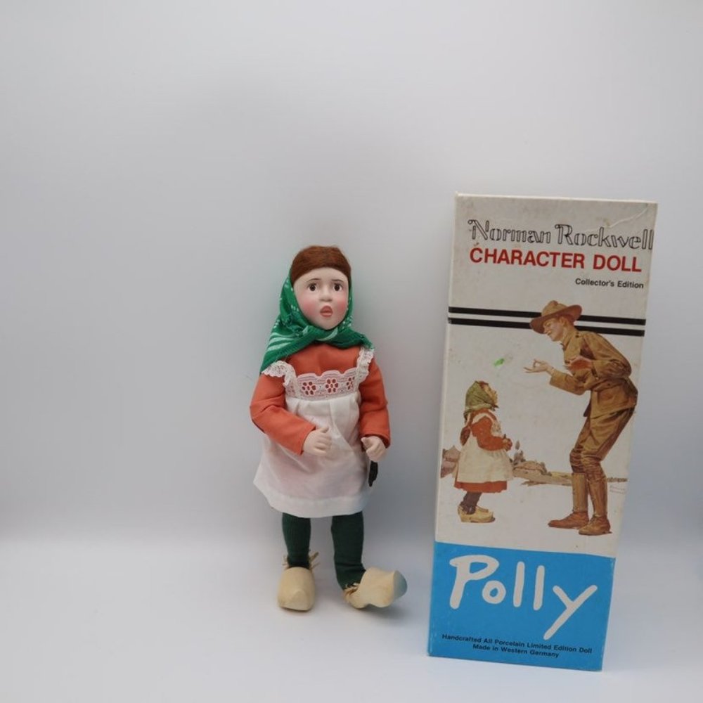 Polly norman rockwell character doll